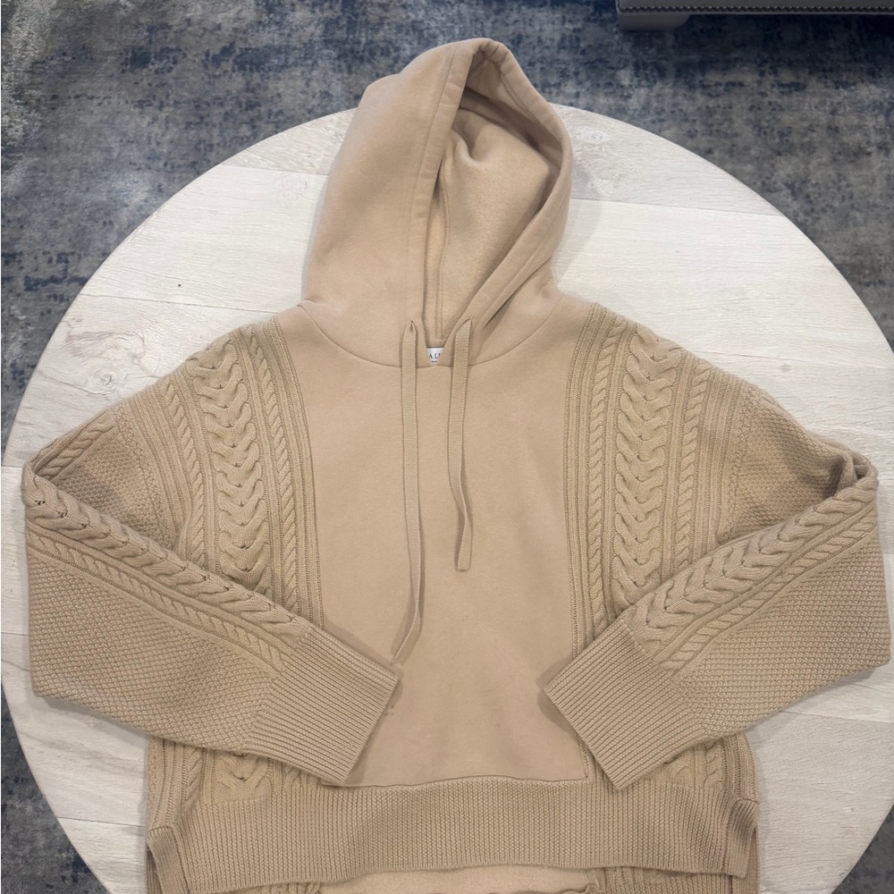 La Ligne Beige Knit Hoodie - Picture 2 of 6
